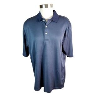 Walter Hagen Hydro-Dri  Polo Platinum Color Golf Shirt Top SS Men's Sz Large